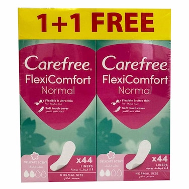 Carefree Flex Comfort Fresh 44 Sheets 1+1 Free
