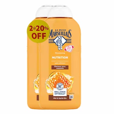 Le Petit Marseillais Shampo Nutrition 300MLX2 20% Off