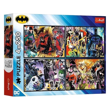Puzzle Batman In Action 4X250 Pieces
