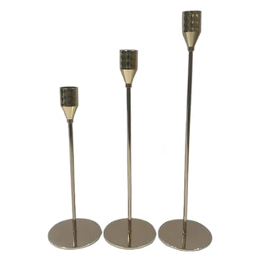 Set 3Pieces Candle Sticks Gold