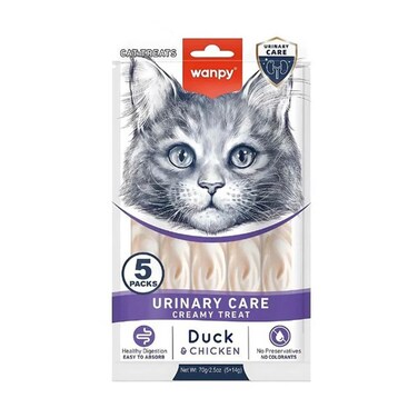 Wanpy Cat Urinary Care Creamy Treat Duck And Chicken 70GR