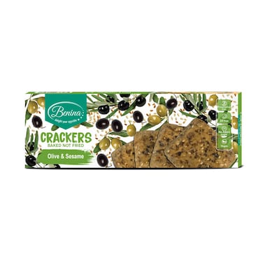 Benina Crackers Olive And Sesame 90GR