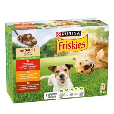 Friskies Dog Mix Beef and Chicken 85GRX12