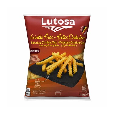 Lutosa Frozen Fries 12-12 Crinckle 1KG