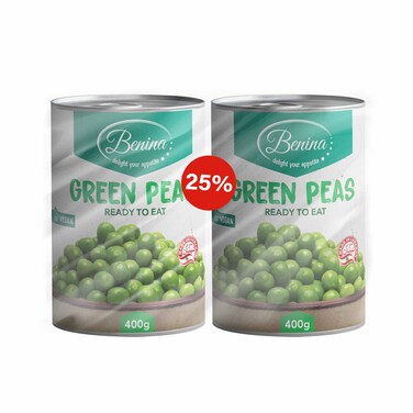Benina Green Peas 400GRX2