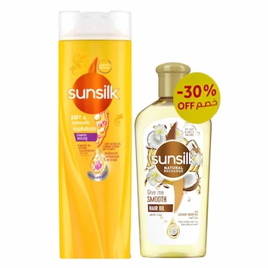 Sunsilk Shampoo Smooth 350ML+Hair Oil 250ML