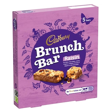 Cadbury Brunch Bar Raisen 28GR X5