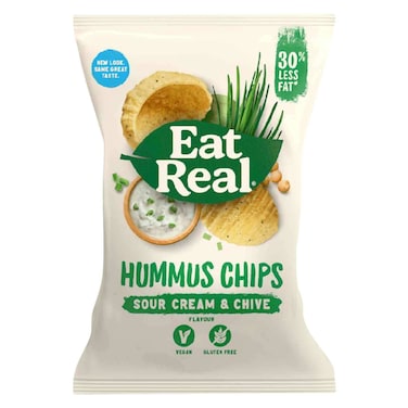 Eat Real Hummus Sour And Chive Chips 110GR