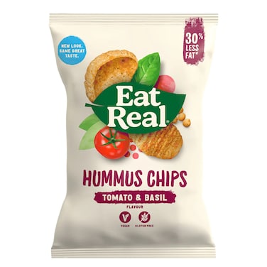 Eat Real Hummus Tomato And Basil Chips 110GR