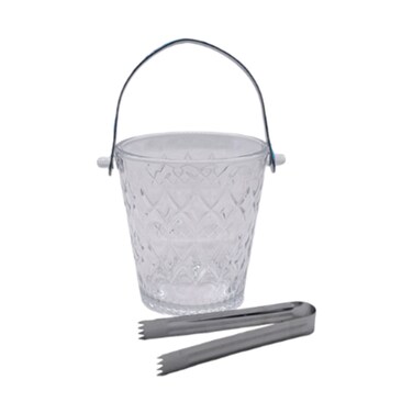 Ice Glass Bucket With Tong