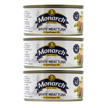 Monarch White Tuna In Oil 185GRX3