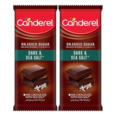 Canderel Dark Chocolate And Sea Salt 100GRX2 Special Price