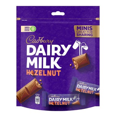 Cadbury Minis Hazelnut Chocolate 156GR