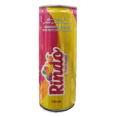 Rindo Carbonated Drink Tutti Frutti 250ML
