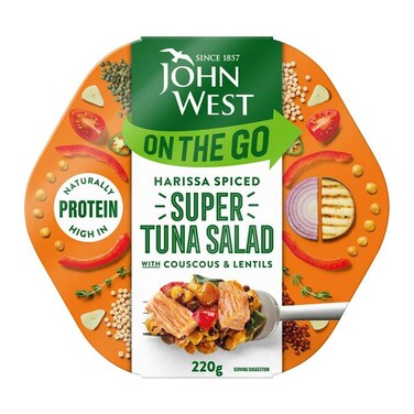 John West Harissa Tuna Sup Salad 220GR