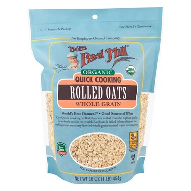 Bobs Red Mill Rolled Oats Wholegrain Quick Cooking 454GR