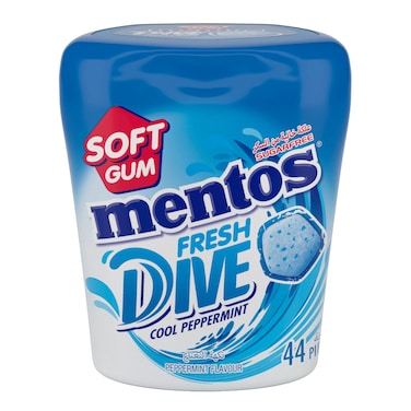 Mentos Fresh Dive Gum Peppermint 44 Pieces