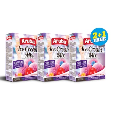 Aruba Ice Cream Mix Tutti Frutti 70GR 2+1 Free