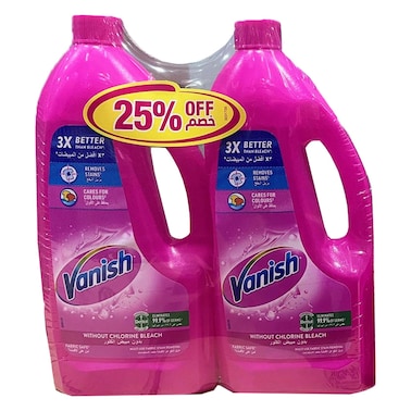 Vanish  Pink Liquid Pack 2X1L 25% Off