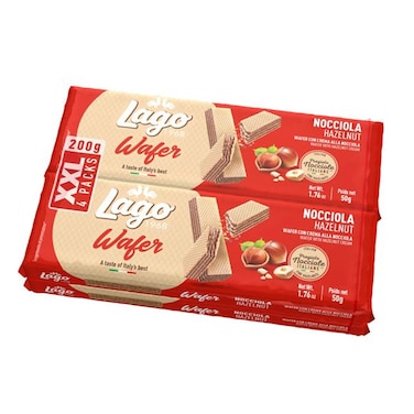 Lago Wafer Multipack Hazelnut 4X50GR