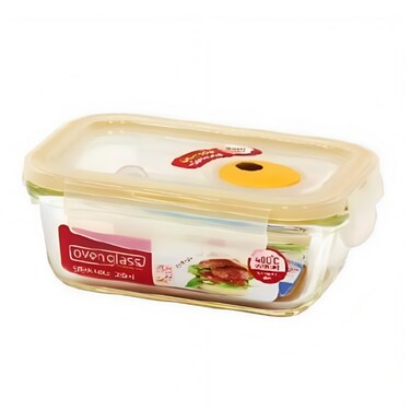 LocknLock Food Container Ovenglas Steam Hole Rectangular 380Ml
