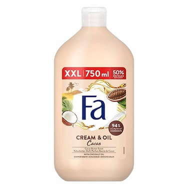 Fa Shower Cream And Oil Cocoa 750ML