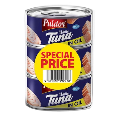 Puidor White Tuna In Oil 185GRX3