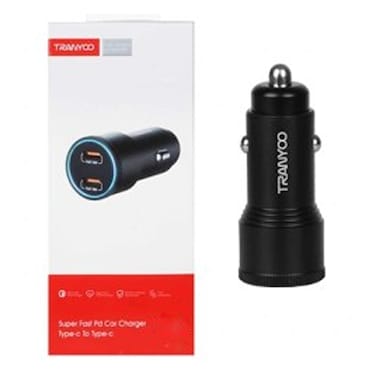 Tranyoo C To C Car Charger 30W Black