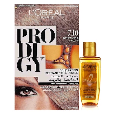 Loreal Paris Prodigy Permanent Oil Hair Color Blonde 7.1+ Elvive Extraordinary Oil