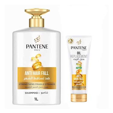 Pantene Shampoo Anti Hair Fall 1L+With Cream