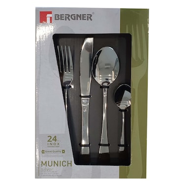Lock And Lock 24Pieces Cutlery Munich Silver