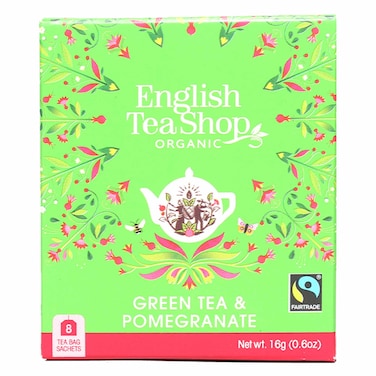 English Tea Organic Green Tea And Pomegrante 8 Sheets