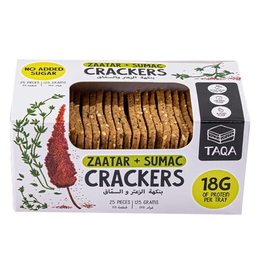 Taqa Vegan Zaatar And Sumac Crackers 125GR