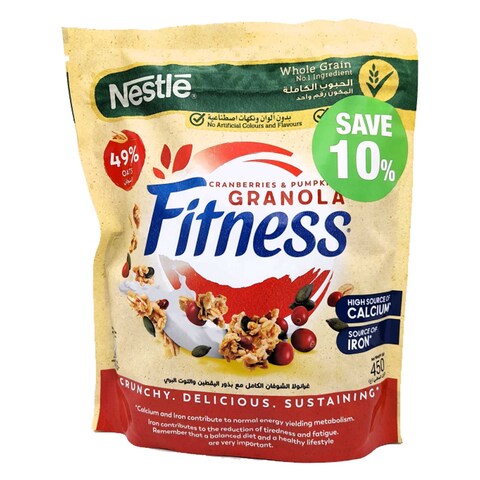 Buy Nestle Fitness Cranberry And Pumpkin Cereal Bag 450GR Online