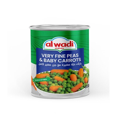 Al Wadi Al Akhdar Very Fine Peas &amp; Carrots 400GR