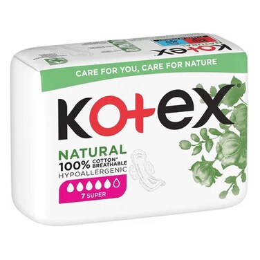 Kotex Natural Single Super 7 Pads