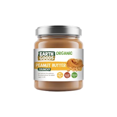 Earth Good Organic Gluten Free Peanut Butter Crunchy 220GR