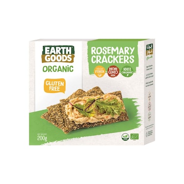 Earth Good Organic Gluten Free Rosemary Cracker 200GR