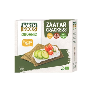 Earth Good Organic Gluten Free Zatar Cracker 200GR