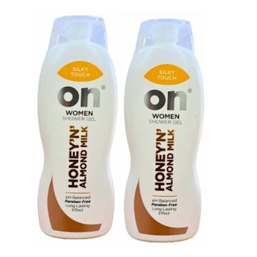 On Shower Gel Honey And Almond Milk 650MLX2 Special Price