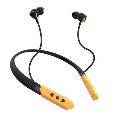 Itel Neckband Earphone Black And Yellow