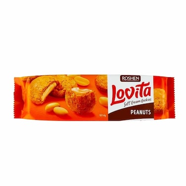 Roshen Lovita Cookies Peanuts 127GR