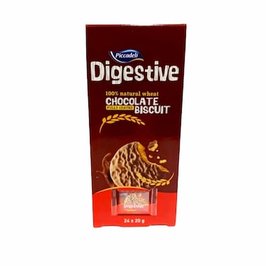 Piccadeli Digestive Chocolate Biscuit 20GRX24