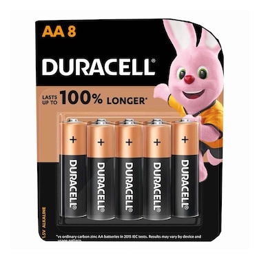 Duracell AA 8Bl 6+2Free