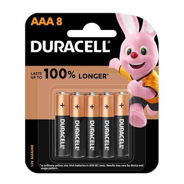 Duracell AAA 8Bl Monet 6+2Free