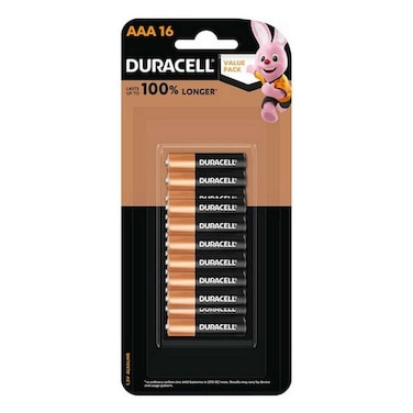 Duracell AAA 16Bcd 10+6Free