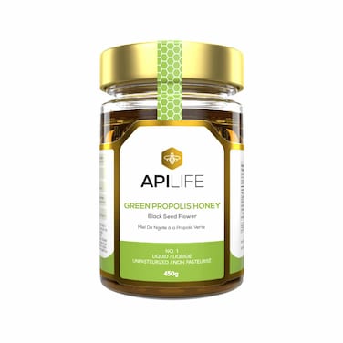 Apilife Black Seed Green Propolis Honey 450GR