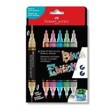 Faber Castle Shake And Paint Markers Metallic