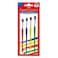 Faber Castle Brush Tri Grip Flat Set Of 4