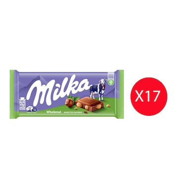 Milka Wholenut Bar 85GRX17